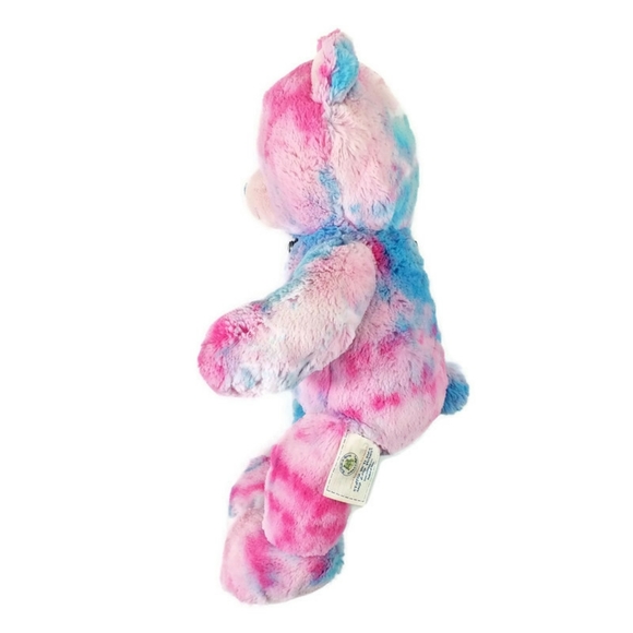 Build-A-Bear Baskin Robbins Ice Cream Cone Bear Plush Pink Blue Tie Dye 16 Inch - Picture 5 of 12